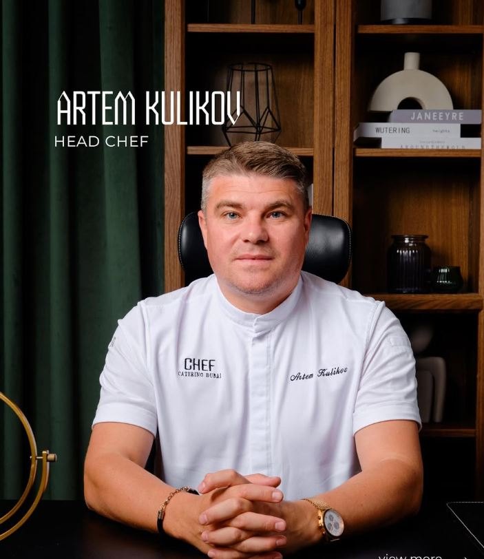 Artem Kulikov, head chef at CHEF Catering Dubai